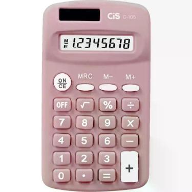 Imagem de Calculadora de Bolso 8 DIG. Modelo C-105 Rosa - Sertic
