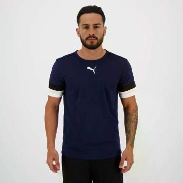 Imagem de Camiseta Puma Teamrise Marinho, G