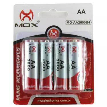 Imagem de Pilha Recarregável AA Mox 2600 mah Original Alta Capacidade