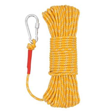 Imagem de NewDoar Corda flutuante marinha de 6 mm – Laranja refletiva trançada dupla de alta resistência para passeios de barco, acampamento, âncora, pesca, ancoragem, resgate, corda de barco de alto desempenho