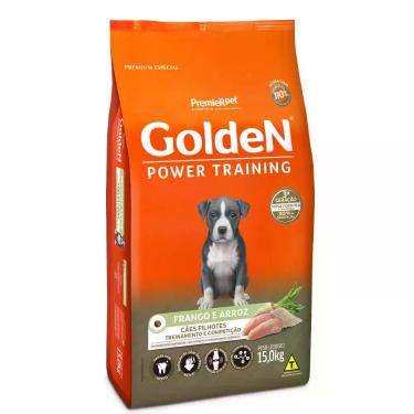 Imagem de Ração Golden Power Training Para Cães Filhotes Sabor Frango e Arroz 15