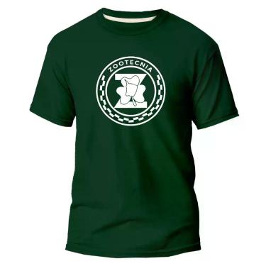 Imagem de Camiseta Básica Algodão Premium Estampa Digital Zootecnia, Verde, G
