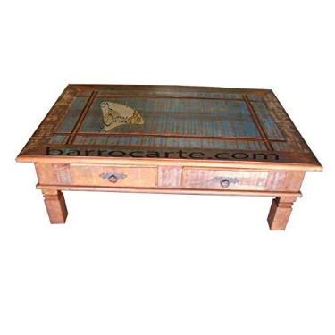 Imagem de Mesa de Centro Rústica Liz em Madeira de Demolição - Cód 942