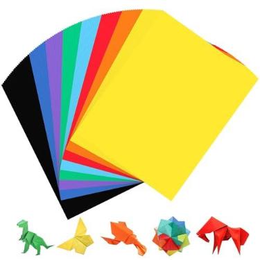 Imagem de Papelão colorido para artesanato e cartões, 21,5 x 28 cm/90 folhas/8 cores papel 65Ib 180g UAP08