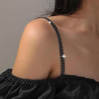 Imagem de Sutiã com strass antiderrapante, alças ajustáveis, enfeitadas com cristal, moda de verão, corrente corporal, acessórios de lingerie para mulheres, Medium, latão, Sem Pedra Preciosa