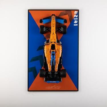 Imagem de Nitemode Display Wallboard Compatible with Lego Technic Ferrari Model Car Kit Building Set 42141(No Model)