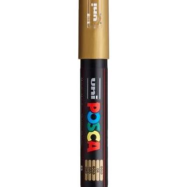 Imagem de Marcador de tinta acrílica posca, ultrafino, dourado (PX89912000)