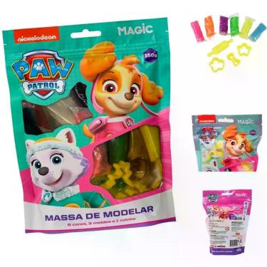 Imagem de Massa para Modelar Criativa P. Canina SKYE 150G 6CORES 3MO - Magic KID