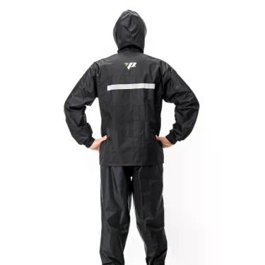 Imagem de Conjunto Impermeável Capa Chuva Pantaneiro Refletivos Capuz Tamanho:EX