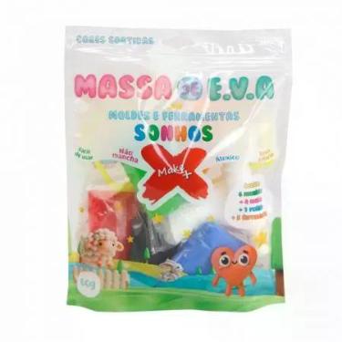 Imagem de Massa de EVA em pote 60g 6 cores Sonhos - Gatte