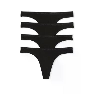 Imagem de Pacote de calcinhas tanga Victoria's Secret Cotton para mulheres, paco