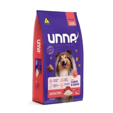 Imagem de UNNA Cães Adultos Carne e Arroz 15kg