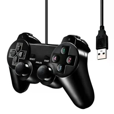 Imagem de Kit 02 Controles Usb para PC Computador Notebook Joystick - Thor