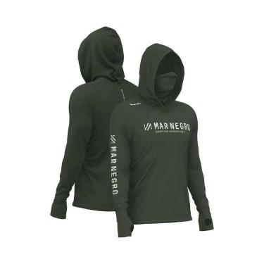 Imagem de Camisa Para Pesca UV X Protect 360 com Capuz Buff Mar Negro -, Musgo, 