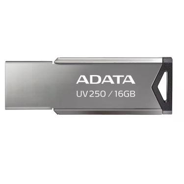Imagem de Pen Drive 16GB ADATA UV250, USB 2.0, Metálico, Preto - AUV250-16G-RBK