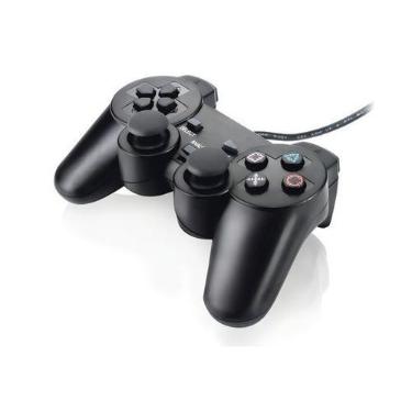 Imagem de Controle Joystick Compatível com Console PS2 Analógico com Vibração Ga
