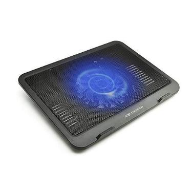 Imagem de Base Para Notebook C3Tech NBC-11BK 14' Preto - Refrigerada Com Cooler de 140mm com Led Azul Notebooks até 14' com USB adicional