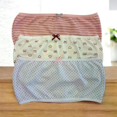 Imagem de Kit 5 Tops Faixa Infantil Menina Sem Alça Algodão Cotton 4 a 12 Anos -