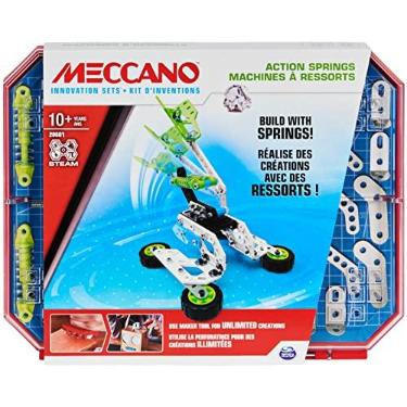 Imagem de Meccano Action Springs Innovation Set STEAM Building Kit, for Kids Aged 10 and Up