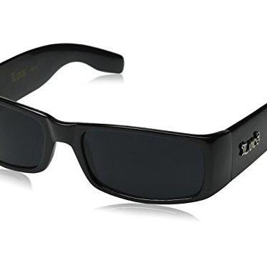 Imagem de LOCS culos de sol Hardcore preto 0103, Preto brilhante, Dimensions: 1.5h X 5.0w