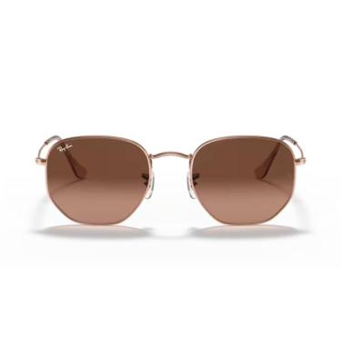 Imagem de Óculos Solar Ray Ban Hexagonal RB 3548NL, Cobre, Marrom