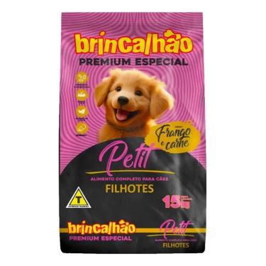 Imagem de Ração Seca Cães Filhote Premium Especial Brincalhao 15kg Pet