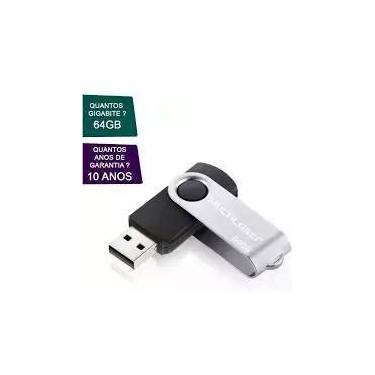 Imagem de Pen Drive Twist 64GB USB Leitura 10MB/s e Gravação 3MB/s Preto Multila