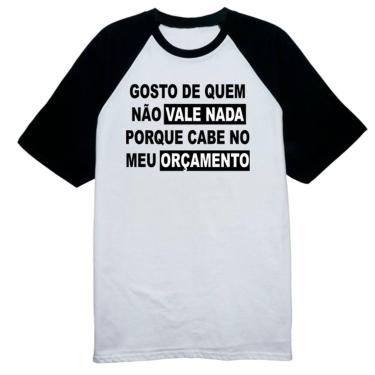 Imagem de Camiseta Raglan Gosto de quem nao vale nada - Alearts, GG