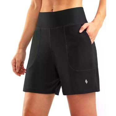 Imagem de Shorts Feminino SANTINY Atlético Cintura Alta 15 cm com 4 Bolsos