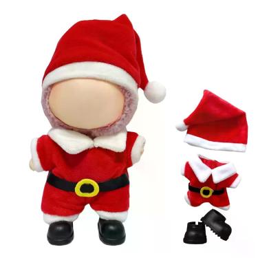 Imagem de Roupas para Boneca HOOYee 17 cm Papai Noel  Calças com Suspensórios