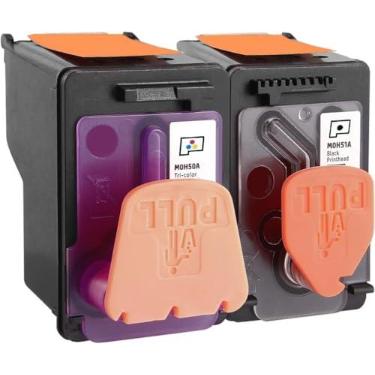 Imagem de M0H50A M0H51A Cabeça de impressão para HP Ink Tank 310 315 319 410 415 419 Smart Tank 450 455 457 DeskJet GT 5810 5820 5822 GT 5800 Impressoras (1 x M0H51A Preto 11 * M0H5 Cabeça de impressão tricolor