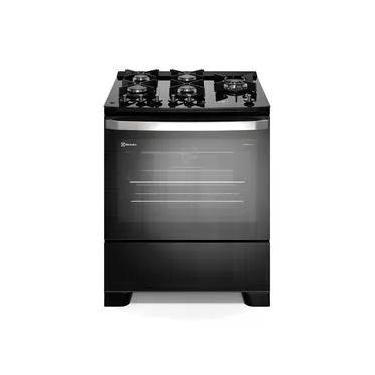 Imagem de Fogão 5 bocas Electrolux Preto Experience Mesa de Vidro, Grill e PerfectCook360 (FE5CB)