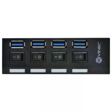 Imagem de Hub Usb 3.0 4 Portas Com Interruptor Huv-50