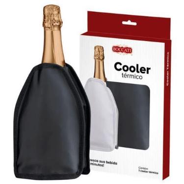Imagem de Cooler Bolsa Térmica Preto Com Gel Vinho Espumante Boccati