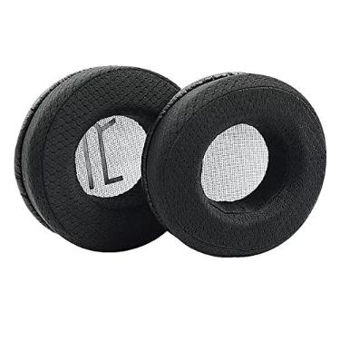 Imagem de TECKEEN Almofadas de substituição L+R Gaming Ear Pads Pano de malha + Capa de almofada de espuma viscoelástica para fone de ouvido Plantronics RIG 400HX