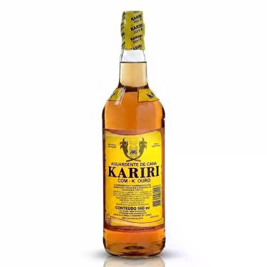 Imagem de Aguardente de Cana Kariri Ouro 960ml Bebida Alcoólica Premium Registro