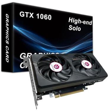 Imagem de GPVHOSO Placa gráfica de computador GTX 1060 6GB, GDDR5 8K 192bit HDR VR Ready, 1060 placas de vídeo para PC de jogos, suporte Tarjeta Gráfica Direct X12 PCIe3.0 * 16, ventiladores de resfriamento