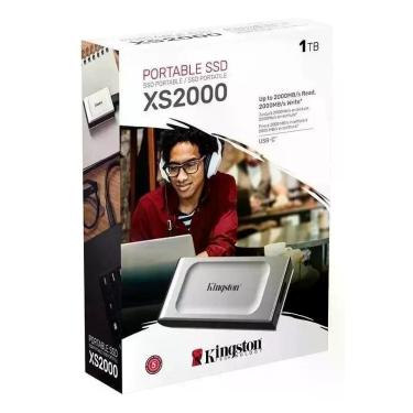 Imagem de HD Ssd Externo Portátil Kingston Xs2000 1tb, Usb 3.2 Cinza - SANDISK