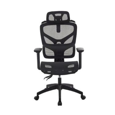 Imagem de Cadeira Gamer Mesh LOG UT-3215 Encosto em Malha Apoio de Lombar Apoio de Cabeça Ajustável Preta