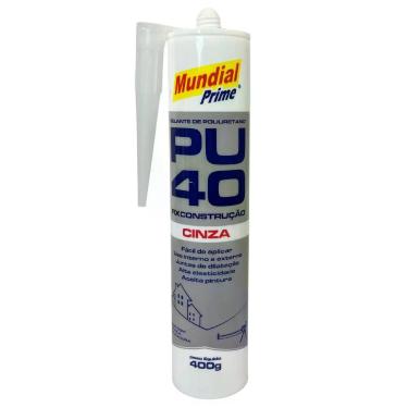 Imagem de Selante de Poliuretano PU40 Mundial Prime Cinza 400g para Construção