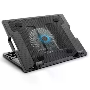 Imagem de Base Para Notebook Multi AC166 Cooler Vertical 4 Ajustes 17'' USB - Pr