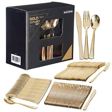 Imagem de OS Oak & Steel ENGLAND – 180 Cortadores de Plástico Dourado | Prata Plástica Elegante – 60 Facas 60 Garfos 60 Colheres | Resistente e Reutilizável |Conjunto de utensílios de talheres descartáveis | Conjunto de utensílios de festa de casamento e chá de bebê