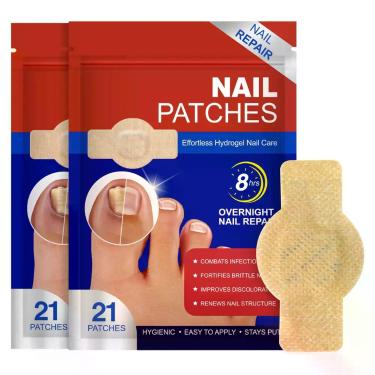 Imagem de Adesivos para Unhas Qing Yo 42 Unidades Reparação Noturna