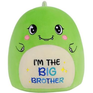 Imagem de Bicho de pelúcia SEAOPOP Big Brother Dinossauro 22 cm verde