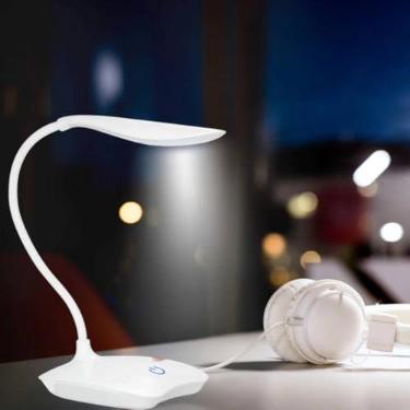 Imagem de Luminária Articulável De Mesa LED Touch Regulável Abajur Para Escrivaninha Cama