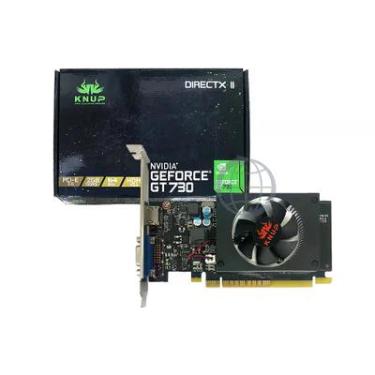 Imagem de Placa de Vídeo Knup NVIDIA GeForce, 2GB DDR3, 64 Bits, VGA, HDMI, Para PC - KP-GT730/BB