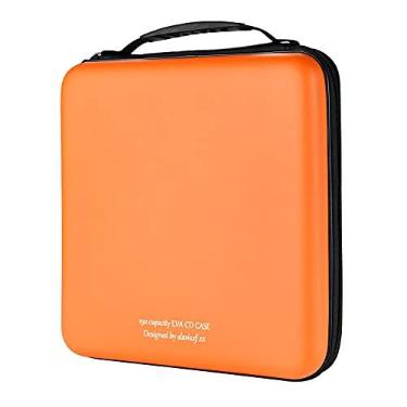 Imagem de alavisxf xx Capa para CD, capacidade 192, proteção de EVA, Blu-ray, DVD, portátil, com zíper, suporte de CD, organizador de disco, bolsa carteira para carro, viagem em casa (capacidade 192,