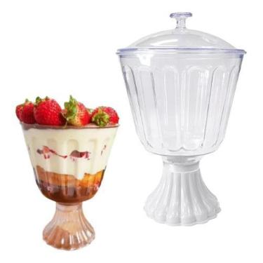 Imagem de Kit 6 Taças Confeiteiro Acrilico Com Tampa 1.250l Gourmet - TOYS