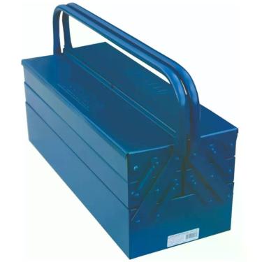 Imagem de Caixa para Ferramenta Sanfonada 06-18 com 5 Gavetas 40CM Porta Cadeado Anti-Ferrugem Fercar Metalúrgica