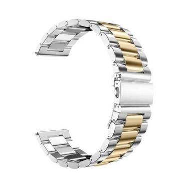 Imagem de Pulseira de Metal 20mm para Samsung Galaxy Watch 6/5/4 - Aço Inoxidáve